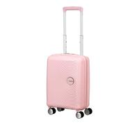 American Tourister Soundbox Mini Spinner Cabin Suitcase, 47 cm | Pastel Pink, hardside suitcase, 47H x 32W x 21D cm, 22 L, 1.8 kg, with TSA lock and interior cross straps