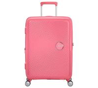 American Tourister Soundbox Spinner Check-in Suitcase, 67 cm | Sun Kissed Coral, expandable hardside suitcase, 67H x 46.5W x 29D cm, 71.5/81 L, 3.7 kg, with TSA lock