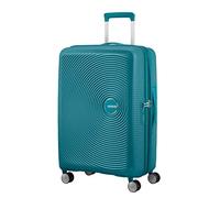 American Tourister Soundbox Spinner Check-in Suitcase, 67 cm | Jade Green, expandable hardside suitcase, 67H x 46.5W x 29D cm, 71.5/81 L, 3.7 kg, with TSA lock
