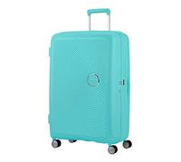 American Tourister Soundbox Spinner Check-in Suitcase, 77 cm | Poolside Blue, expandable hardside suitcase, 77H x 51.5W x 29.5D cm, 97/110 L, 4.2 kg, with TSA lock