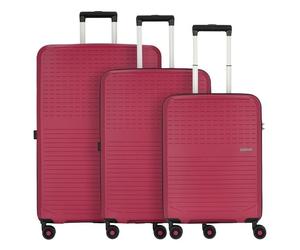 American Tourister Summer Hit 4 wheels Suitcase set 3-piece pink