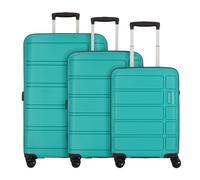 American Tourister Summer Splash 4 wheels Suitcase set 3-piece green