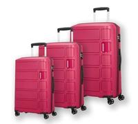 American Tourister Summer Splash 4 wheels Suitcase set 3-piece pink