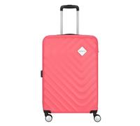 American Tourister Summer Square 4 wheels Trolley 67 cm with expansion pleat pink
