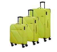 American Tourister Sun Break Suitcase Set 3 Pieces Standard Size, Luggage Suitcase Set, Lime