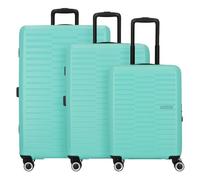 American Tourister Sunset Hills 4 wheels Suitcase set 3-piece green