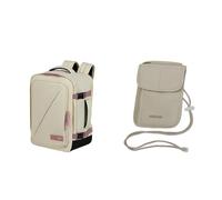American tourister Take2Cabin Cabin Bag 30 x 20 x 40 cm Sand/Mauve with RFID Neck Pouch