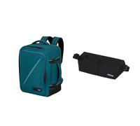 American tourister Take2Cabin Cabin Bag 40 x 30 x 20 cm Turquoise with RFID Money Belt