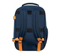 American Tourister Take2Cabin - easyJet Cabin Bag 36 x 20 x 45 cm, 38 L, 0.70 kg, Hand Luggage, Airplane Backpack M Underseater, Blue/Orange (Dark Navy/Radiant Orange)