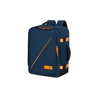 American Tourister Take2Cabin - EasyJet Cabin Bag 36 x 20 x 45 cm, 38 L, 0.70 kg, Hand Luggage, Airplane Backpack M Underseater, Blue/Orange (Dark Navy/Radiant Orange)