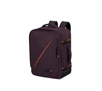 American Tourister Take2Cabin - easyJet Cabin Bag 45 x 36 x 20 cm, 38 L, 0.70 kg, Hand Luggage, Airplane Backpack M Underseater, Purple (Dark Plum)