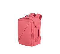American Tourister Take2 Cabin Backpack, Pink, 40 x 30 x 20 cm, 26.5L, 100% Recycled PET, 15.6 Inch PC Compartment, Ergonomic Shoulder Straps