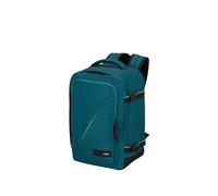 American Tourister Take2Cabin - Underseat Carry-On Luggage (40 x 25 x 20 cm - 24 L - 0.50 kg) - Cabin Bag, Airplane Backpack S Underseat, Teal (Totally Teal)