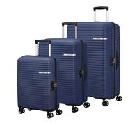 American Tourister Liftoff Suitcase set (4 wheels), blue, 208L, 49 x 79 x 30cm
