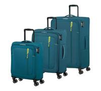 American Tourister Trolley Nitestream 3 PC Set A Teal/Lime 77cm