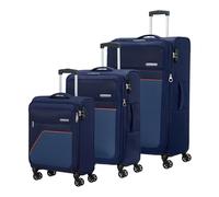 American Tourister Trolley Sky Surfer 3 PC Set A Dark Navy Dark Blue 81cm