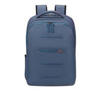American Tourister Urban Groove UG11 - Laptop Backpack 15.6" (50 cm) - Business & School Backpack with USB Port, RFID Card Compartment, Reflective Rain Cover, 23L - Blue/Orange (Navy/Orange)