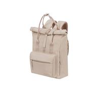 American Tourister Urban Groove UG16 Mono Women's Backpack, Water-Repellent, Casual Backpack for Everyday Use with Hidden Back Compartment, 17 L, Beige