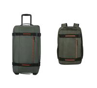 American Tourister Urban Track & Take2Cabin - Travel Bag with 2 Wheels, 68 cm, 84 L & Ryanair Cabin Bag, 25 x 20 x 40 cm, 24.5 L - Urban Track Complete Set - Dark Khaki