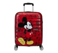 American Tourister Wavebreaker Disney - Carry-On Suitcase 55x40x20 cm, Hardshell Spinner, Cabin Trolley for Ryanair & Most Airlines - Mickey Comics Red