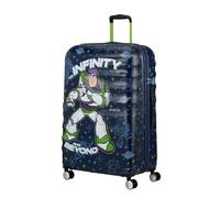 American Tourister Wavebreaker Disney Spinner Check-in Suitcase, 67 cm | Buzz Lightyear, hardside suitcase, 67H x 47W x 26D cm, 64 L, 3.6 kg, with TSA lock and U-shaped zip divider with pocket
