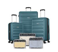 American Tourister Westridge Hardside Luggage Set with Spinner Wheels, Teal, 3PC Set (CO/M/L), Westridge Hardside Luggage with Spinner Wheels