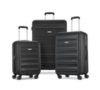 American Tourister Westridge Hardside Luggage with Spinner Wheels, Black, 3PC Set (CO/M/L), Westridge Hardside Luggage with Spinner Wheels