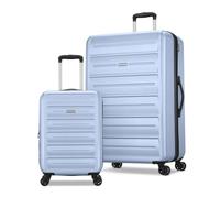 American Tourister Wstridge Hard Luggage with Swivel Wheels, Ice Blue, 2PC Set (CO/L), Westridge Hard Case with Swivel Wheels