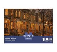 American_townhouse_street Jigsaw Puzzles for Adults Interesting Puzzle Game 1000 Jigsaws Educational Games for Adults Gifts 38x26cm/1000pcs