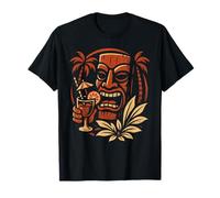 American Traditional Tiki Tattoo | Retro Cocktail Graphic T-Shirt