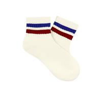 American Trends Womens Crew Socks Striped Athletic Socks Vintage Slouch Solid Color Mid Calf Tube Socks