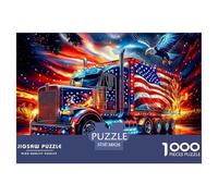 American Truck Art Durable Paper Fun Brain Challenge, Suitable for Adults Seeking Relaxing And Rewarding Hobbies 38x26cm/1000pcs