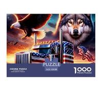 American Truck Patriot Durable Paper Construction Fun Challenging Game, Suitable for Adults And Teenagers in Relaxing Hours 52x38cm/1000pcs
