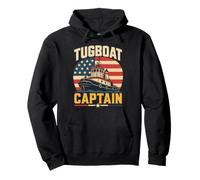 American Tugboat Captain Boat Operator Pullover Hoodie