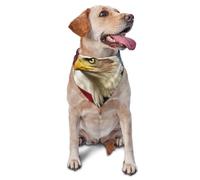 American USA Flag Dog Bandana Pet Scarf Accessories for Small Medium Dogs Cats Photo Prop, Triangle Pet Bandanas Adjustable Puppy Bib Washable Dog Kerchief Puppy Neckerchief