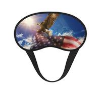 American USA Flag Eagle Art Sleep Mask for Side Sleeper, Eye Mask Sleeping for Women Men,for Sleeping with Elastic Band