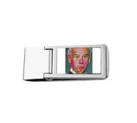 American USA President Serious Doubt Slim Money Clip Stainless Holder Pocket Wallet