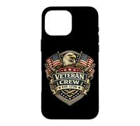American Veteran Crew Est 1776 Eagle Shield Patriotic USA Case for iPhone 16 Pro Max