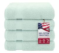 American Veteran Towel, 100% Cotton Turkish Bath Towels for Bathroom 4 Pack, 27x54 Extra Large Premium Soft Drying Bathroom Towels, Mint