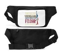 American Veterans Always Protect Us from Enemies Unisex Waist Bag Black