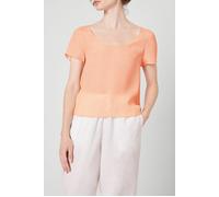 American Vintage Short Top With Short Sleeves U Collar Doucette size L | Blouses Outlet | Women | White L