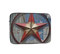American Wastern Texas Star Laptop Case 12 inch, Shockproof Protective Laptop Sleeve Travel Computer Bag Water Resistant Computer Carrying Cover Notebook Case Briefcase Gifts for Men Women