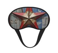 American Wastern Texas Star Sleep Mask for Side Sleepers: Blackout Eye Masks for Sleeping - Soft Breathable Soft Eye Shade Cover for Travel - Adjustable Night Blindfold for Men Women Gifts
