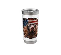 American Water Spaniel American Flag Stainless Steel Insulated Tumbler
