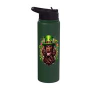 American Water Spaniel Dog St Patricks Day Artwork Stainless Steel Insulated Water Bottle