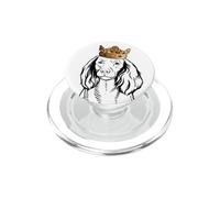 American water spaniel dog wearing crown PopSockets PopGrip for MagSafe