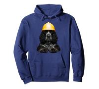 American Water Spaniel Dog Yellow Hard Hat Helmet Worker Dad Pullover Hoodie