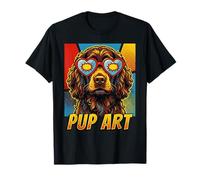 American Water Spaniel Pop Art Retro Comic Style T-Shirt