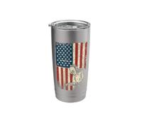 American Welder - USA Flag Welding Construction Metalworking Stainless Steel Insulated Tumbler