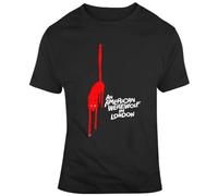 American Werewolf in London T-Shirt Graphic Top Printed Shirt Short Sleeve Mens Tee BlackM